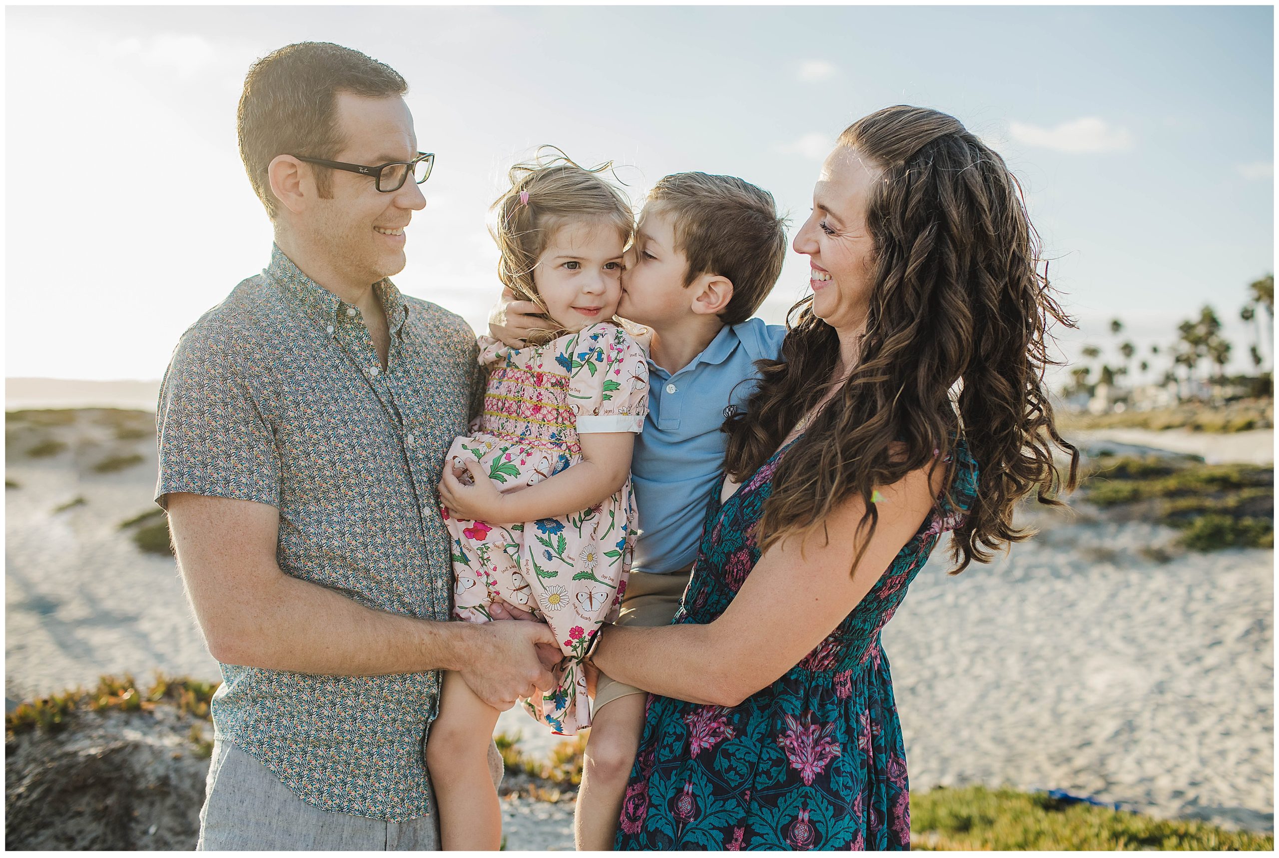 Image depicting family photos at Coronado Beach