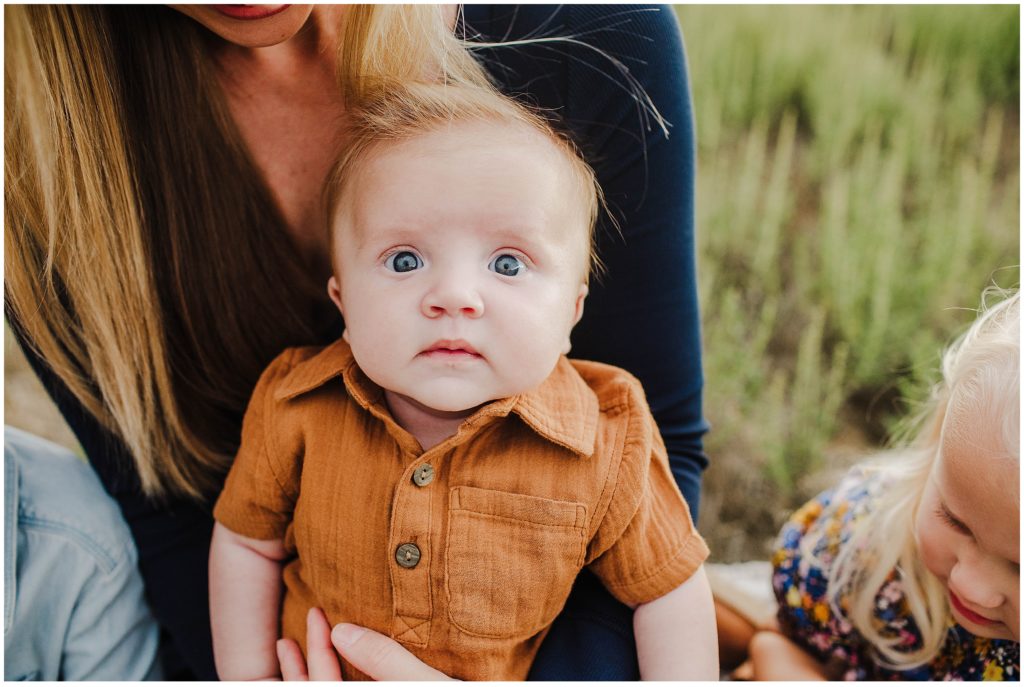 Image of a baby during a family photoshoot in San Diego 