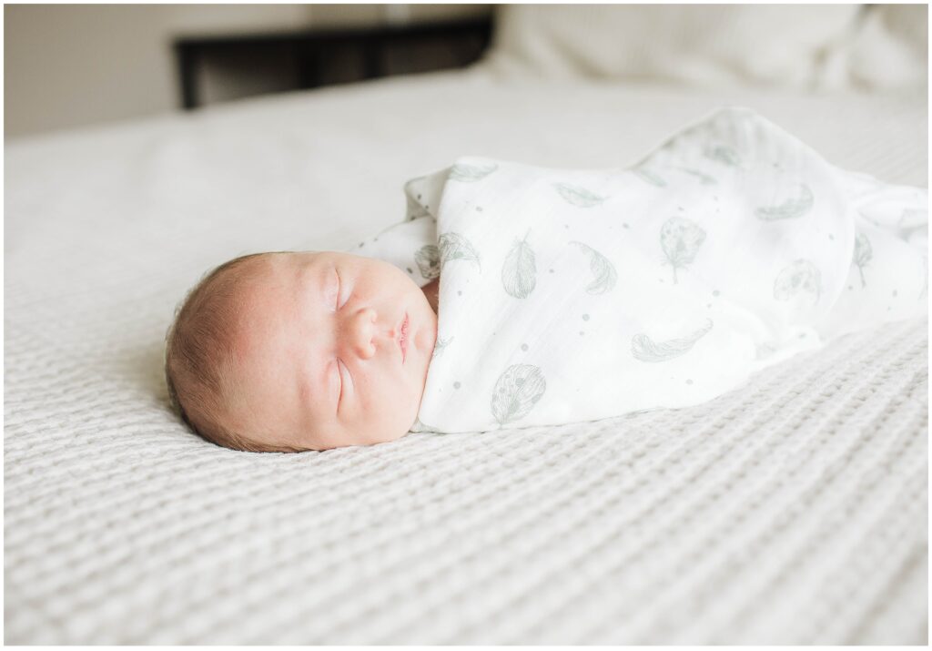 Newborn pose during San Diego newborn photography shoot